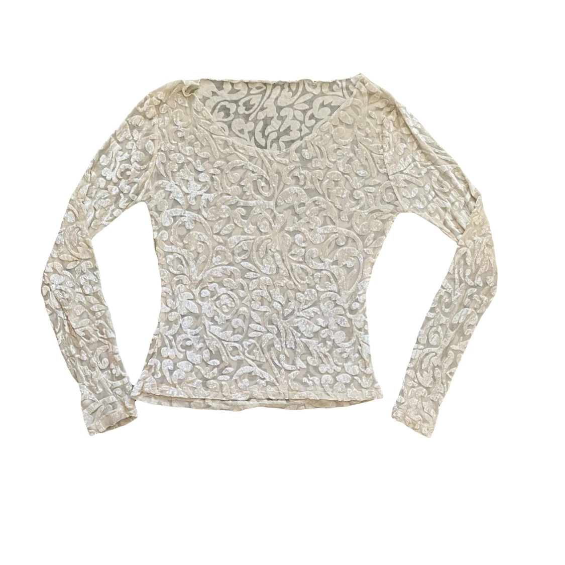 Sammets spets topp - 90