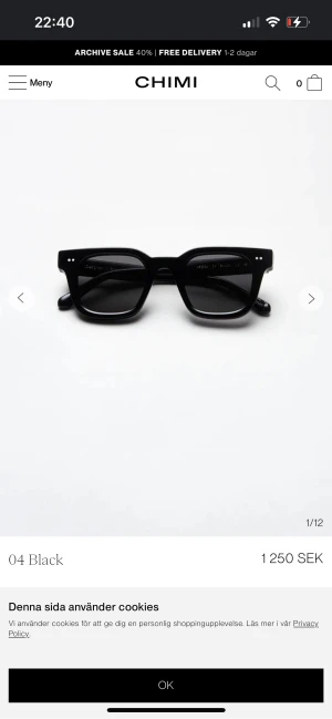 Chimi  - Säljer dessa snygga chimi glasögon i storlek 004 Berry! Nypris 1250, jag säljer för 900. Skriv för intresse 