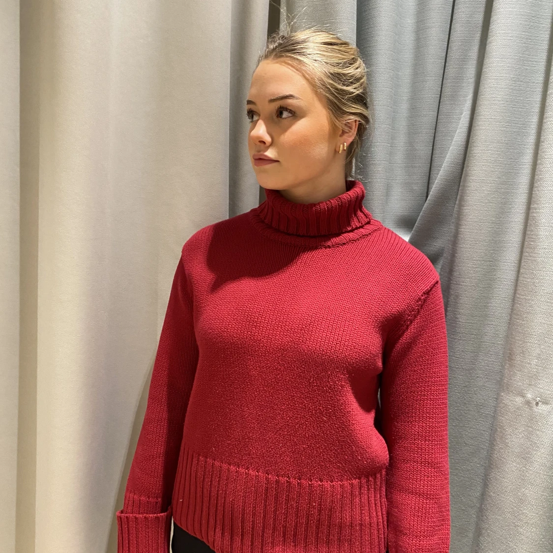 Röd Polo tröja  - 90