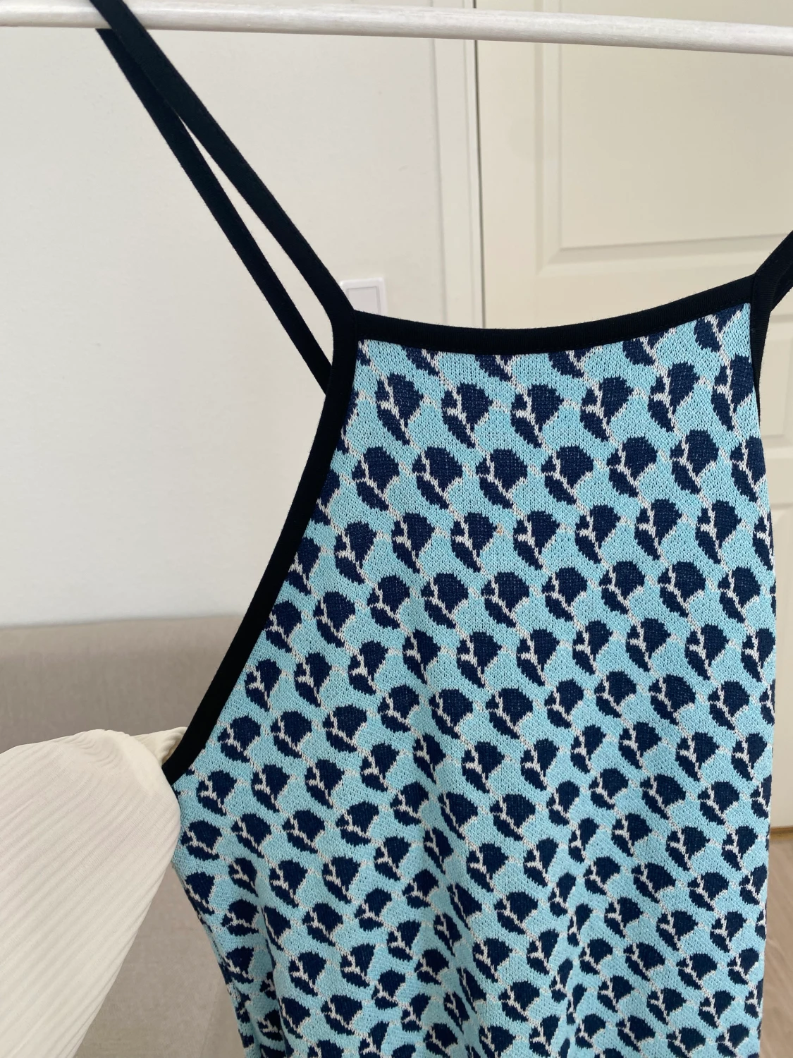 Stickad jaccuard klänning - 90