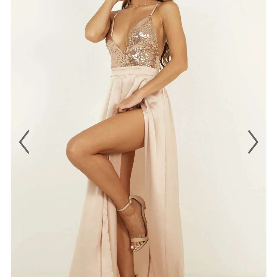 Balklänning stl 36 rosegold - 91