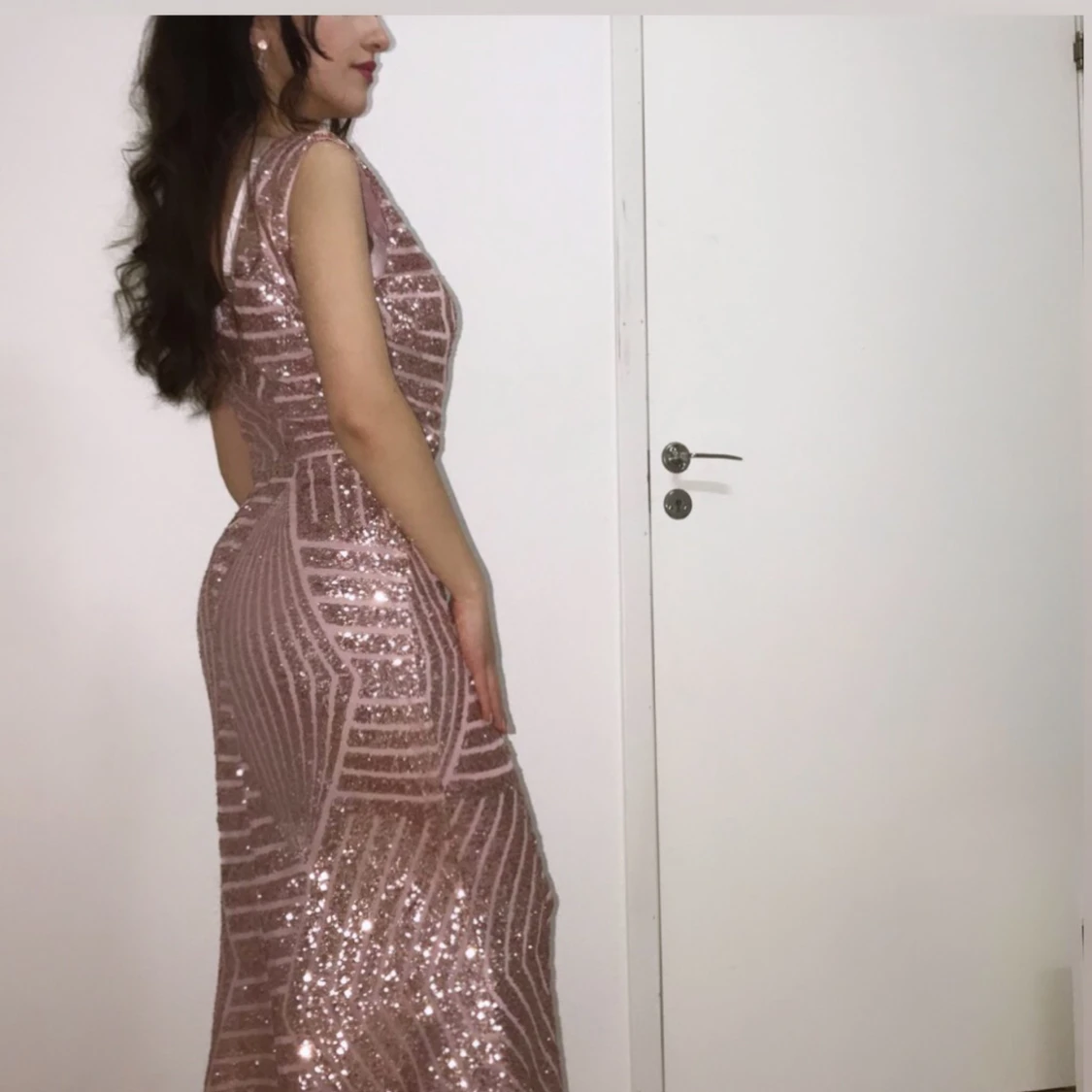  Festklänning (champagne-färg) - 91