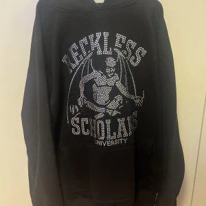 Reckless scholars hoodie - Säljer min Reckless scholars hoodie då den inte fall mig i smaken riktigt. 9.5/10 skick använd 1-2 gånger så nästan helt ny. Köptes ny från deras hemsida, den här modellen är slutsåld och inte jätte lätt att få tag på. Strl Medium. 