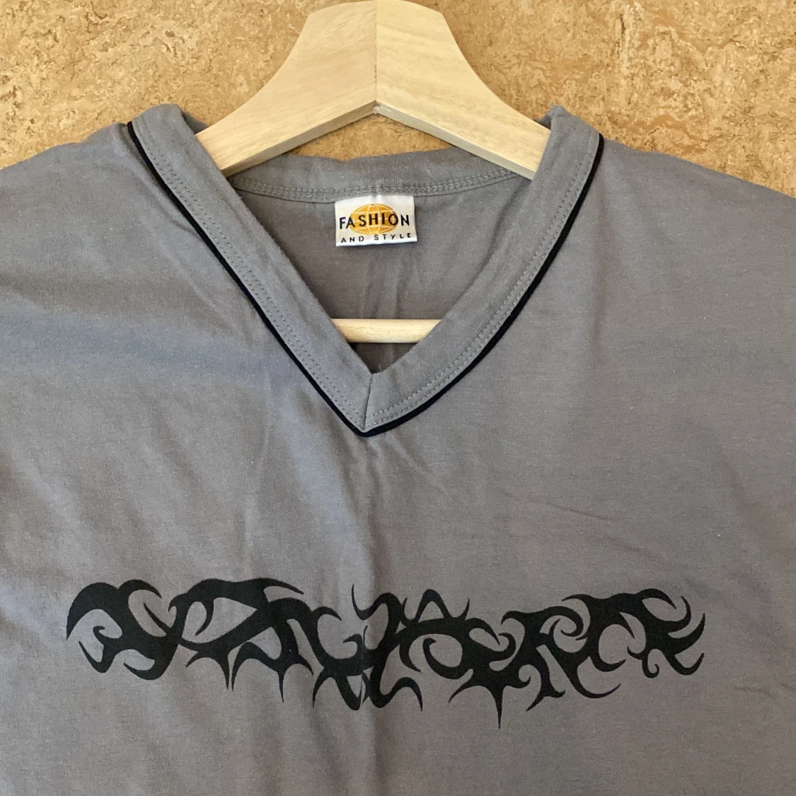 Linne med tryck - 90