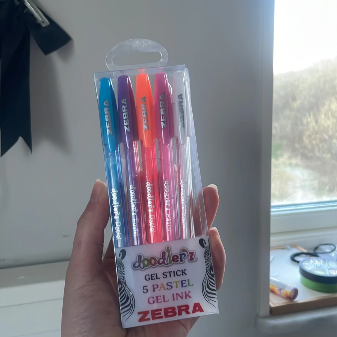 Zebra pastel pennor nya