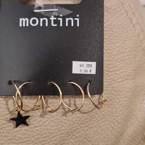 Nya oanvända örhängen från Montini 