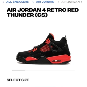 Red thunder Jordan 4 - Snygga jordan4. Jätte bra skick någon form av kvitto finns också!