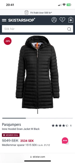 Söker parajumper XL - Söker parajumper Irene eller longbear i storlek XL 