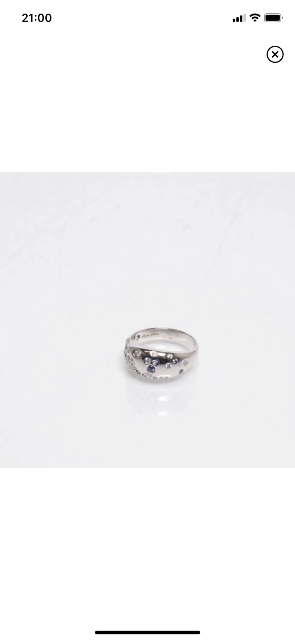 S.Oliver ring i silver med diamanter