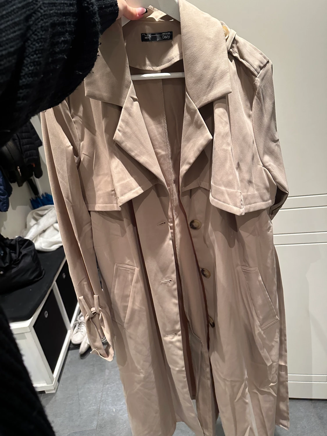 Dubbelbröst Bälte Trench Kappa