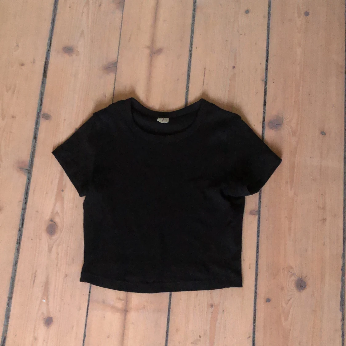 Svart kort t-shirt - 90