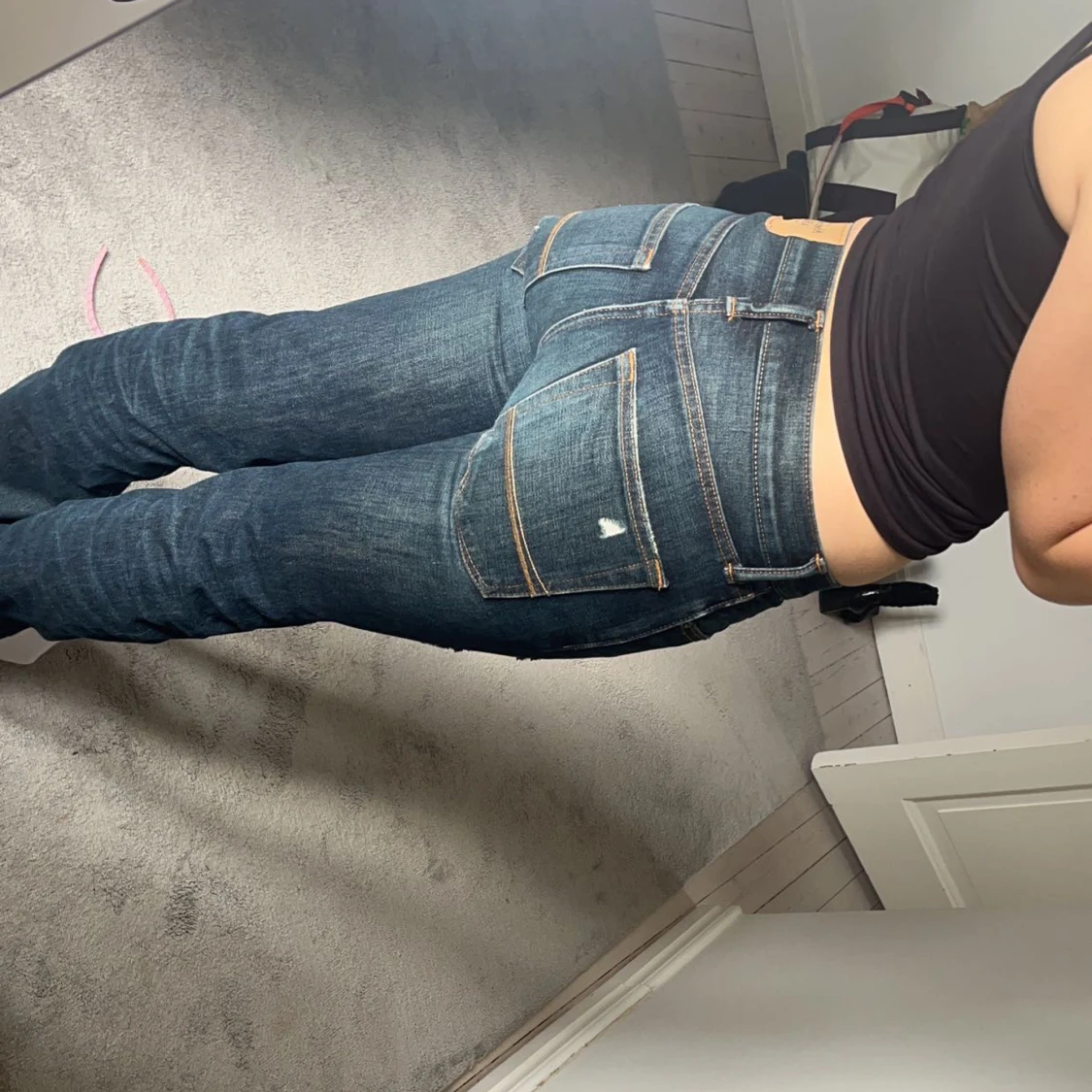 Mörkblå jeans💖 - 90