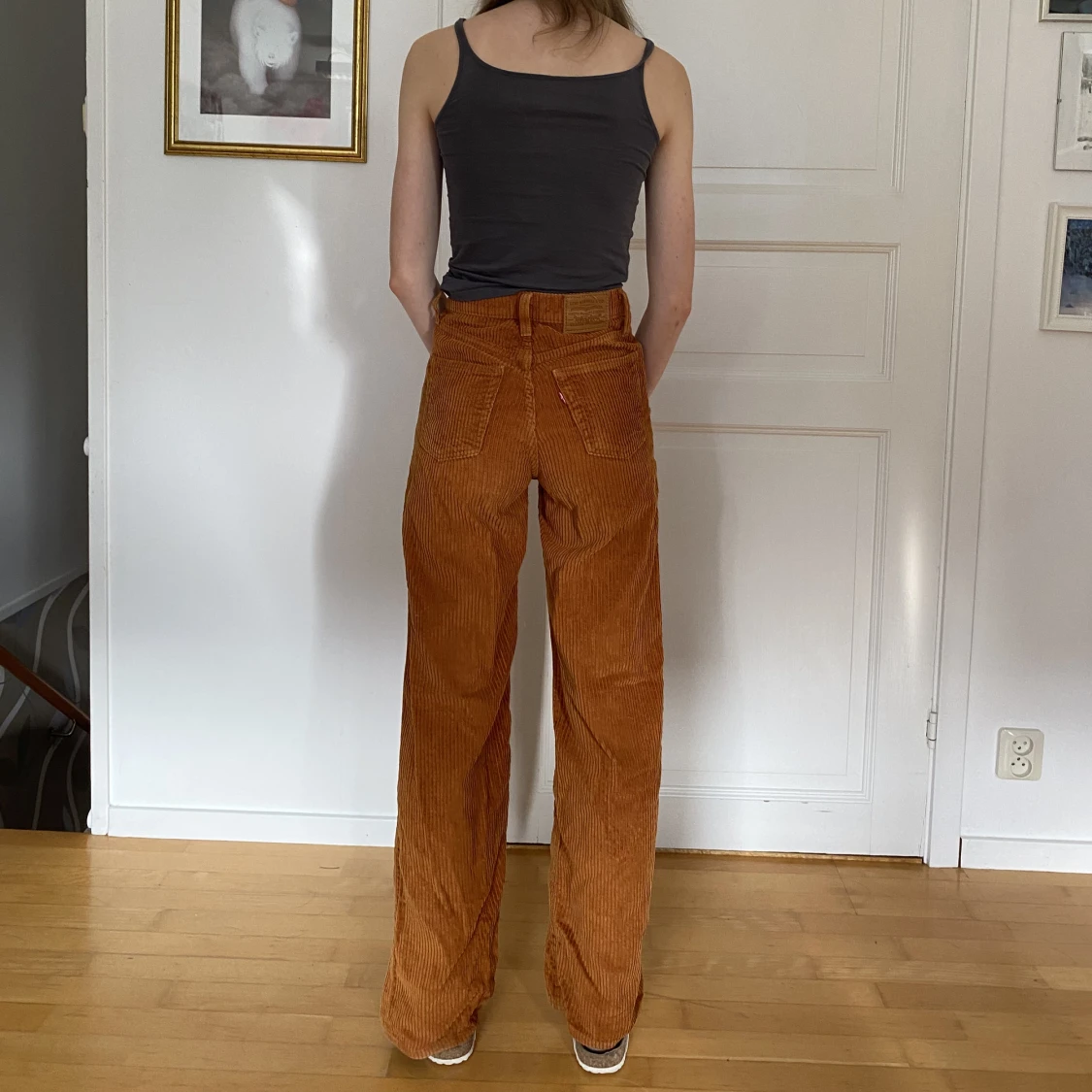 Kopparbruna manchesterbyxor🍂 - 90