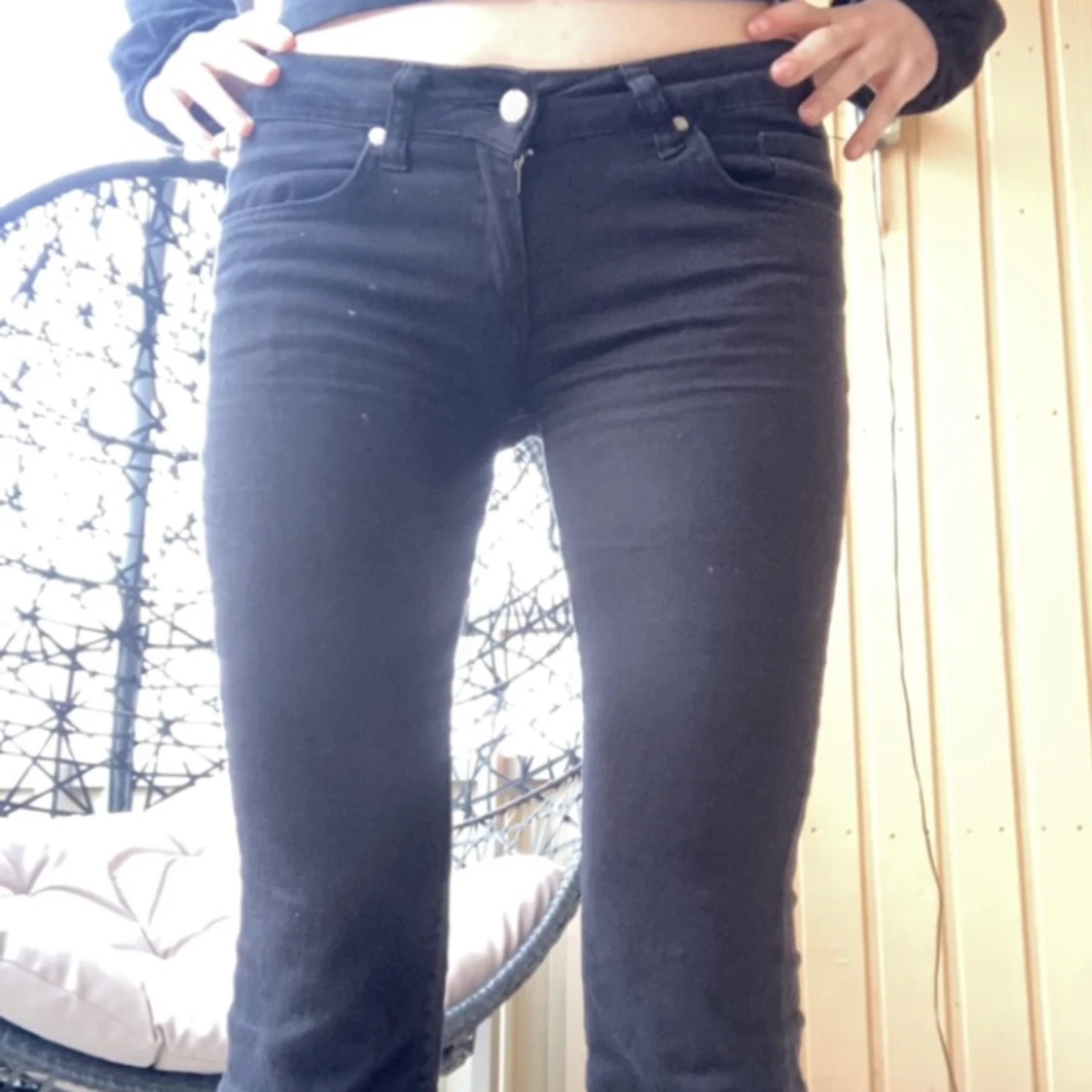 Lågmidjade vintage bootcut jeans - 91