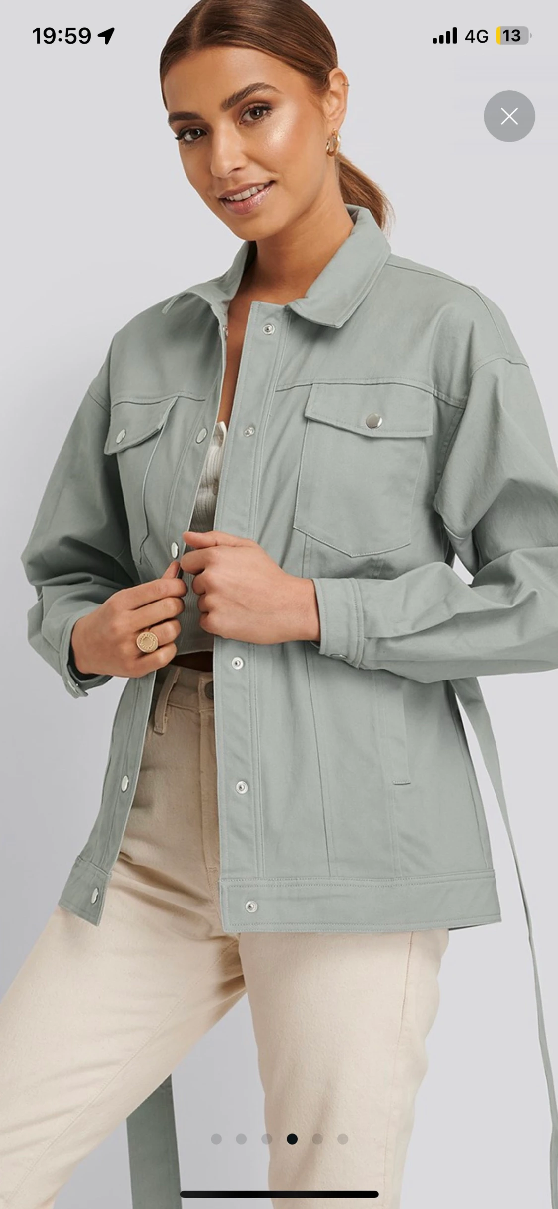  grön tunn jacka  - 90