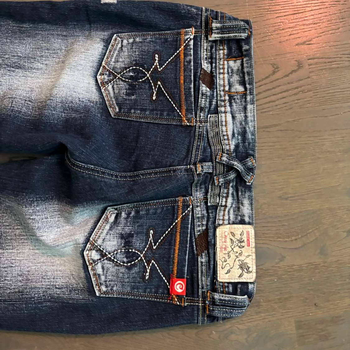 Crazy age lågmidjade bootcutjeans  - 4