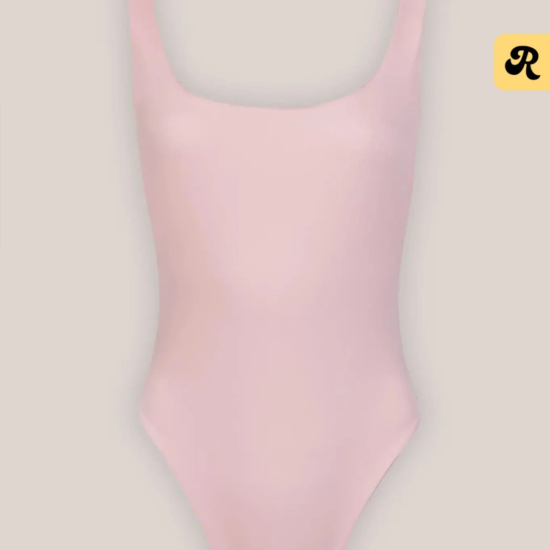 Rosa blommig baddräkt - 2