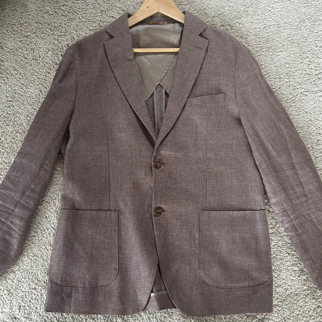 Brun Kavaj Linne Bomull - 1