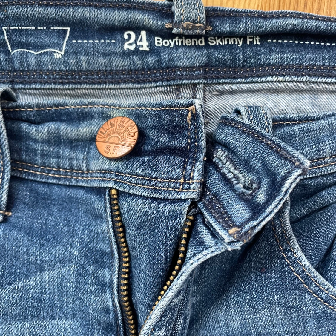 Levi's Boyfriend Skinny Fit jeans blå - 2