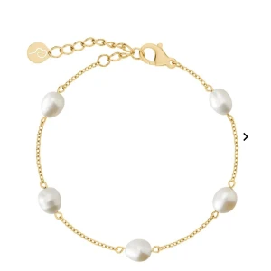 Guldarmband med vita pärlor - Perla Bracelet Multi Gold från edblad 