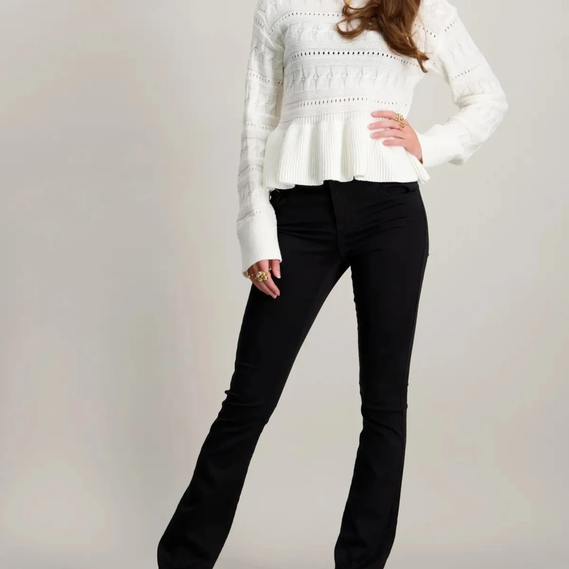 Svarta bootcut jeans från ONLY 164 - 3