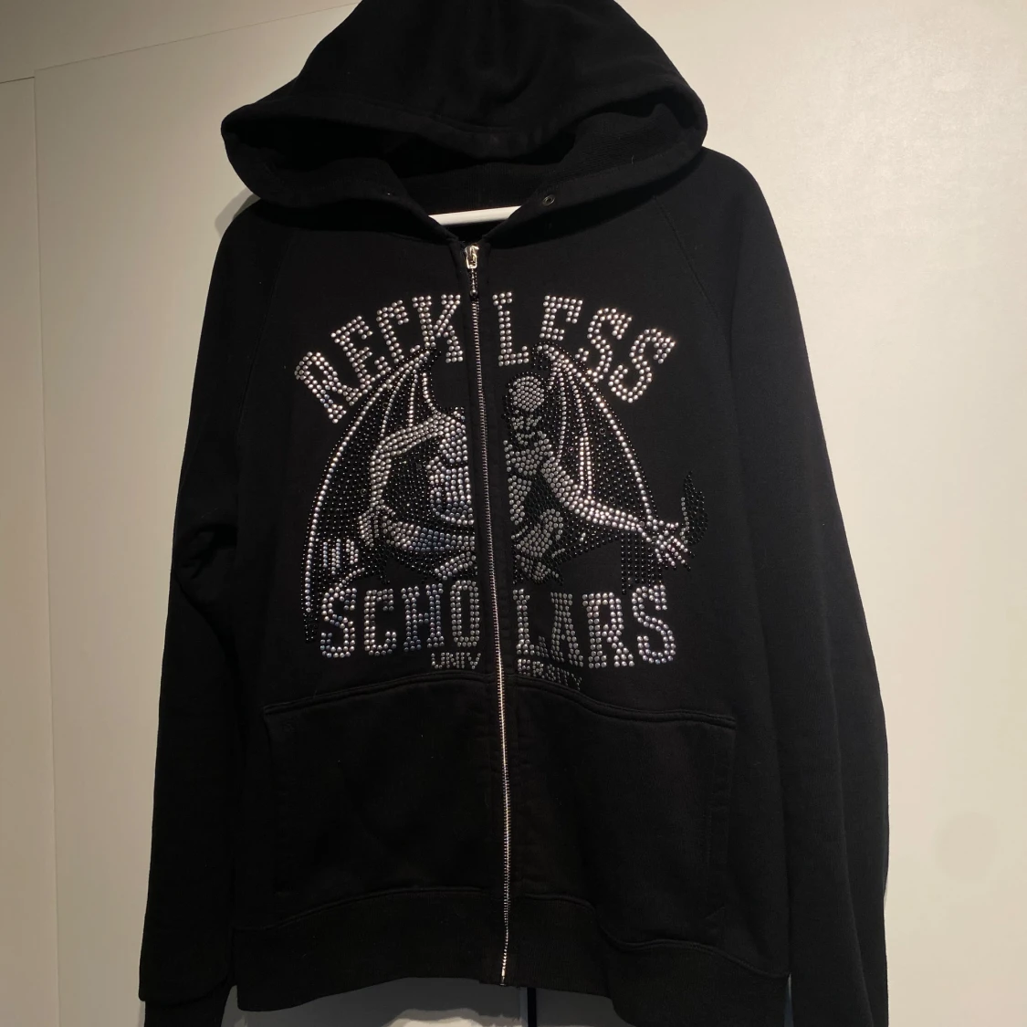Reckless Scholars Zip Hoodie Svart