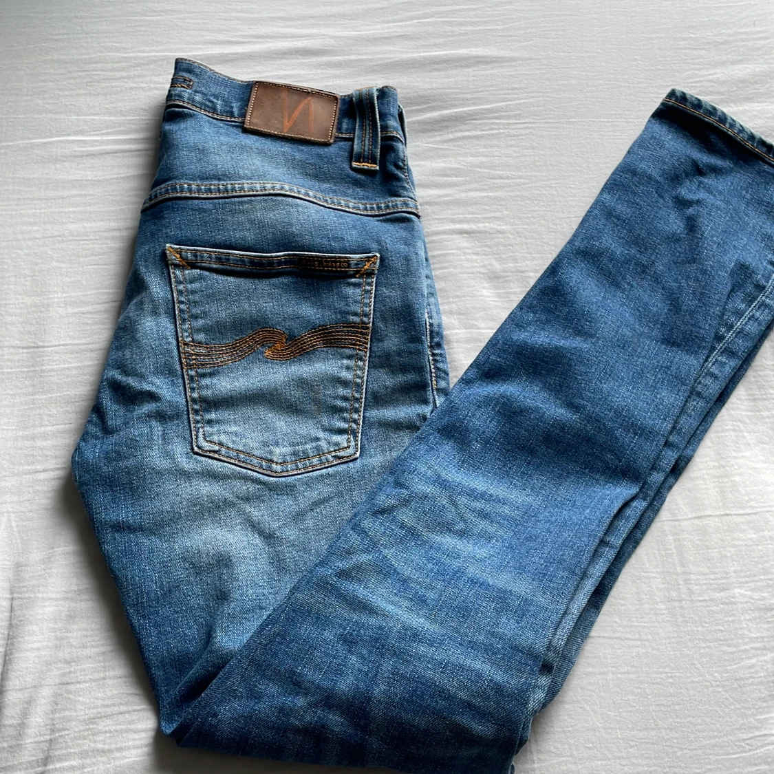 Blå jeans från Nudie Jeans