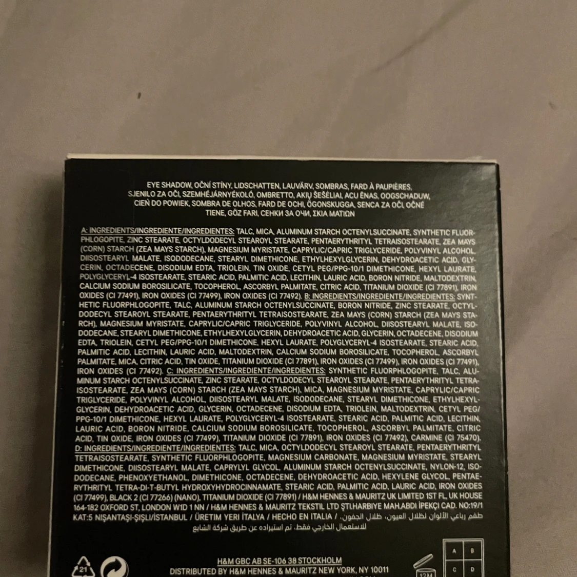 Curated Eye Quad ögonskuggspalett från H&M - 4