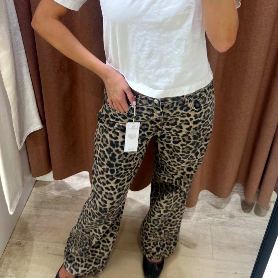 Leopardmönstrade  jeans - 1