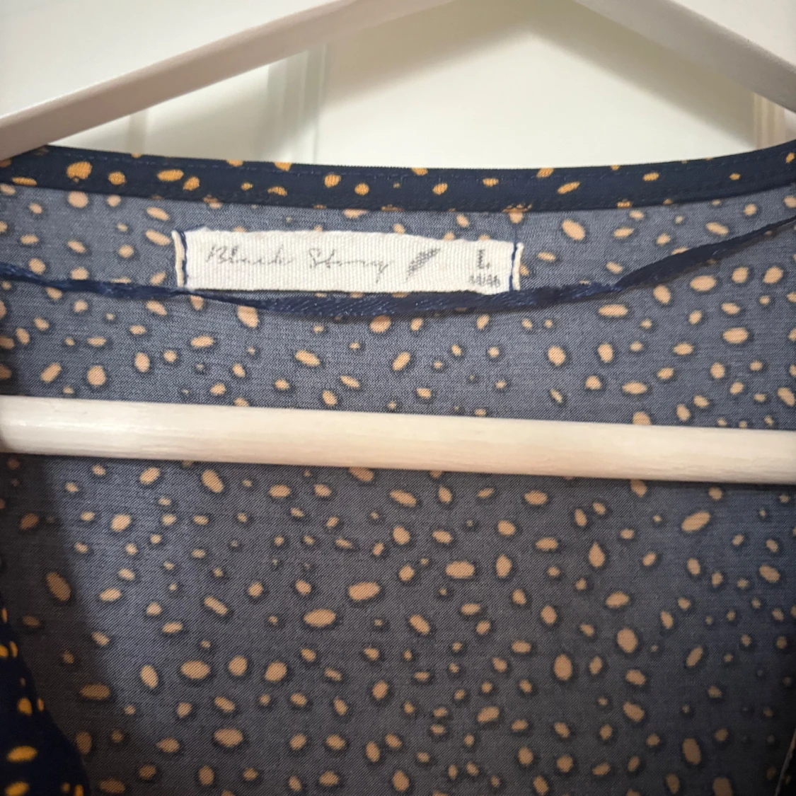 Blå omlottklänning - 1