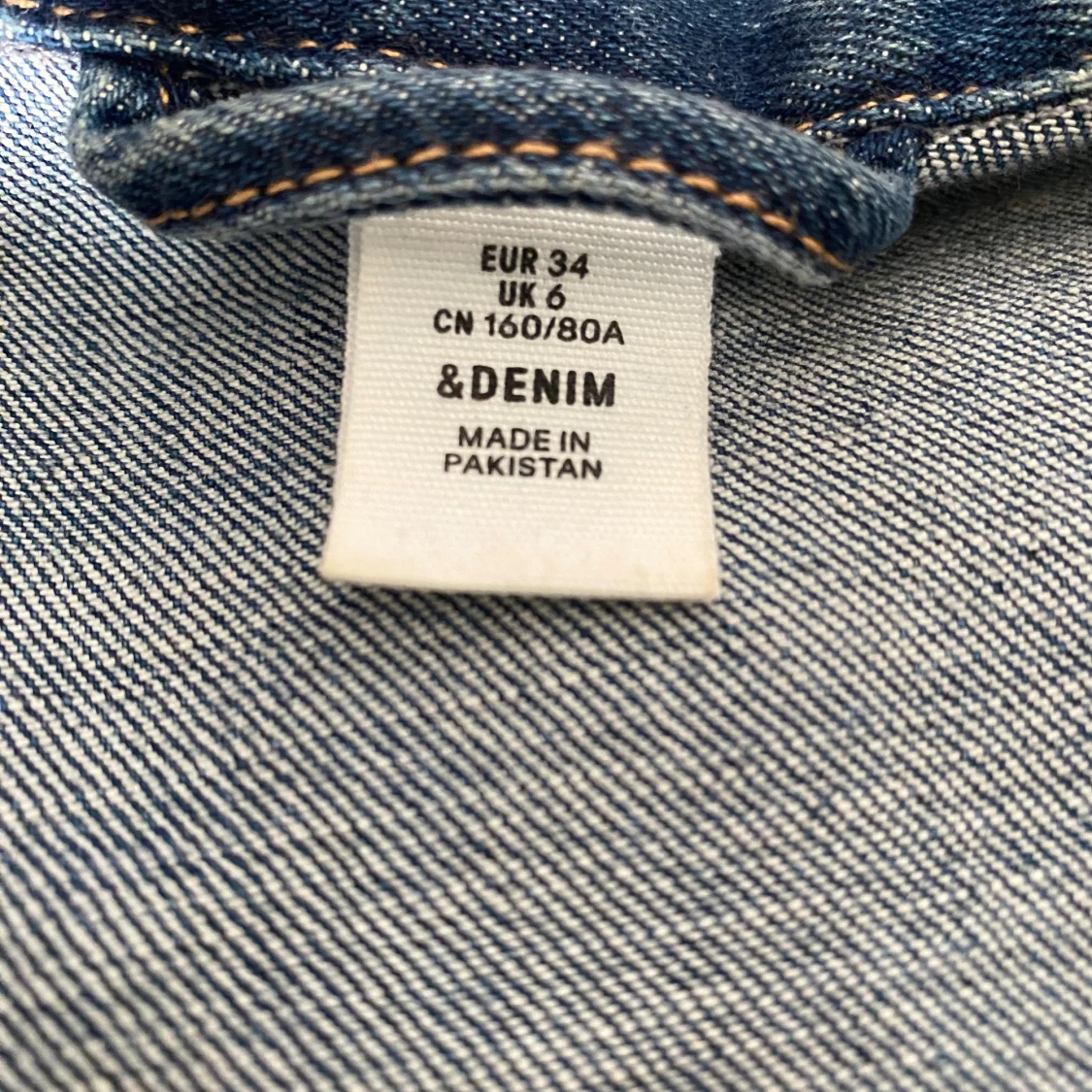 Blå jeansjacka från &Denim, strl 34 - 1