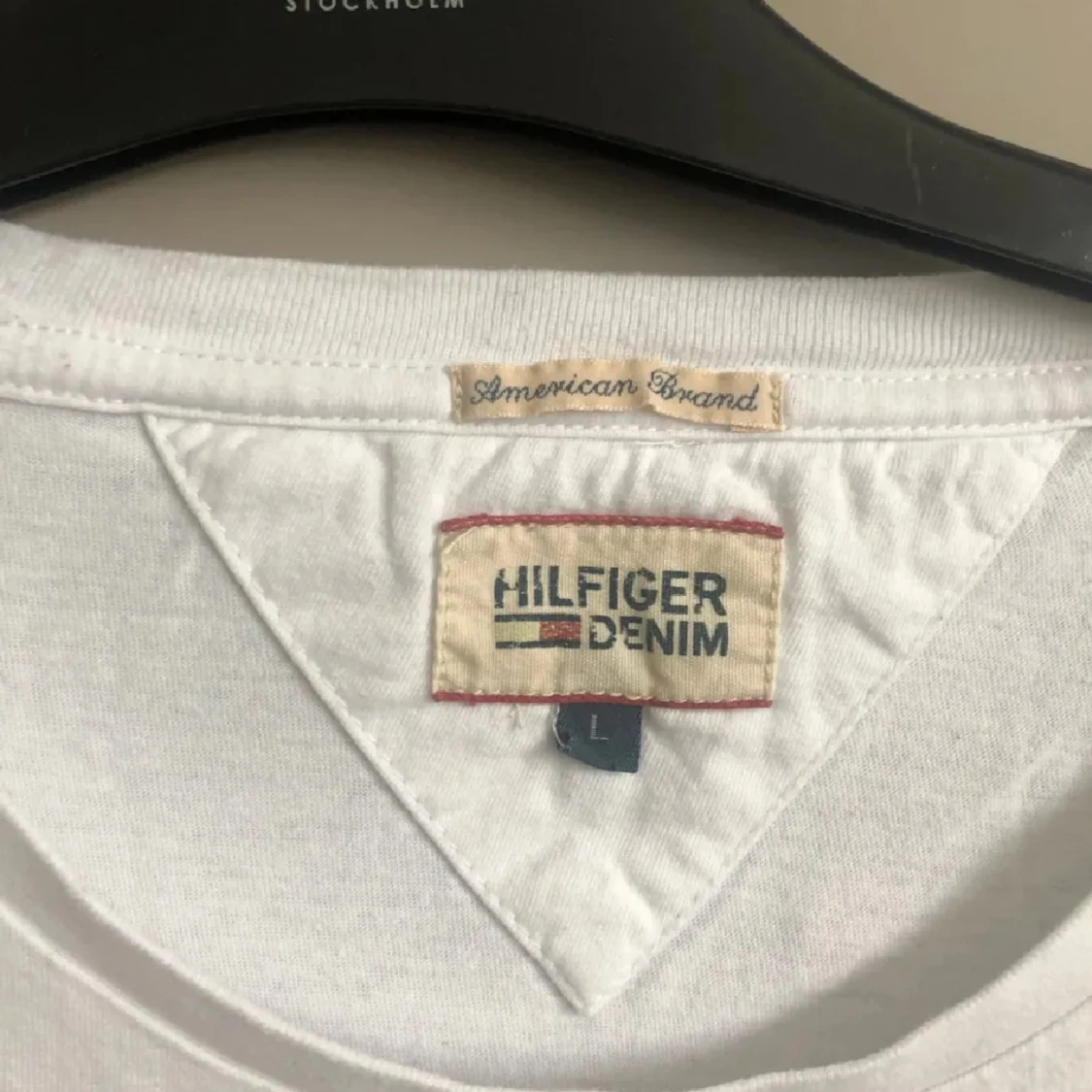 Vit långärmad Hilfiger Denim tröja - 2