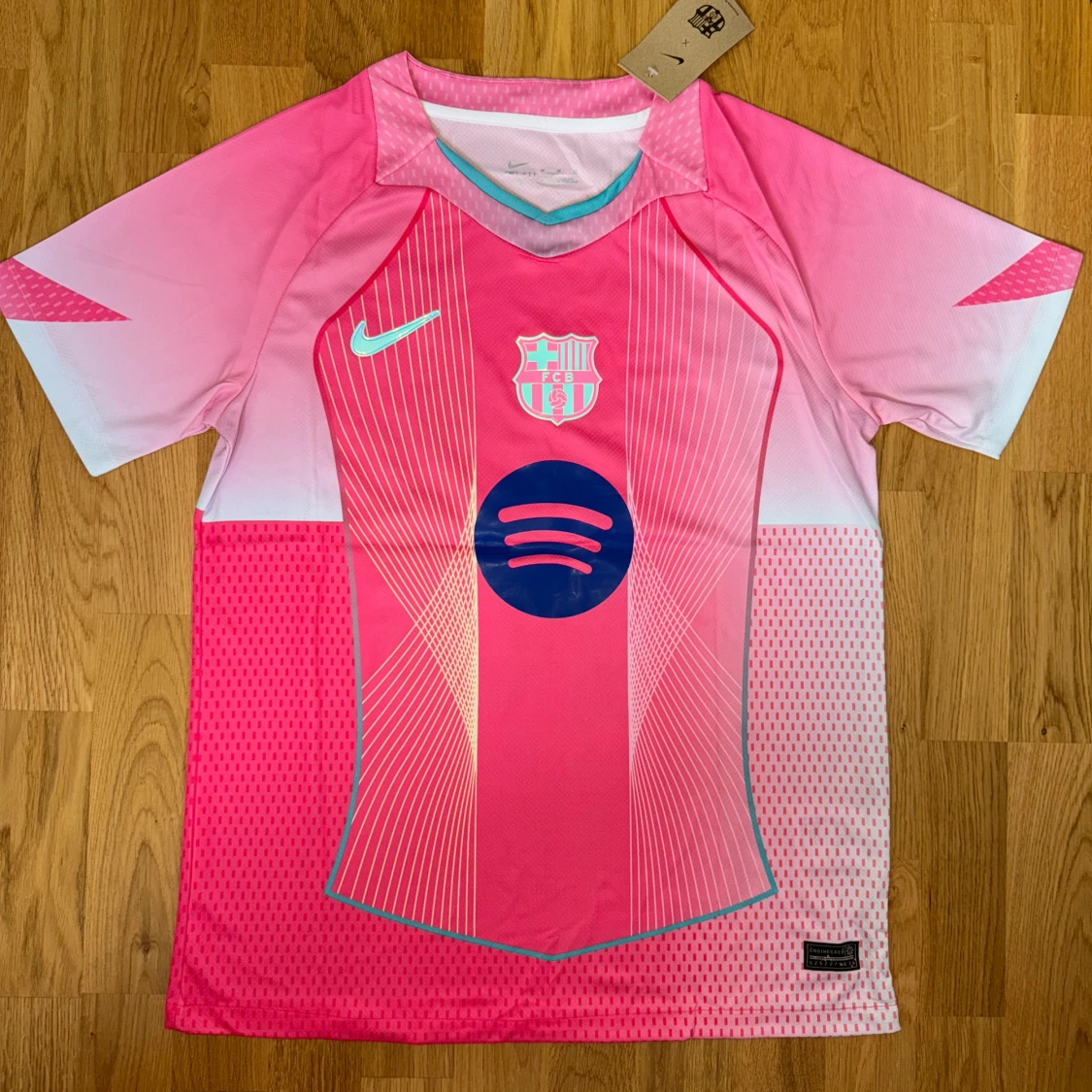 Barça Lamine Yamal rosa Nike tröja - 1