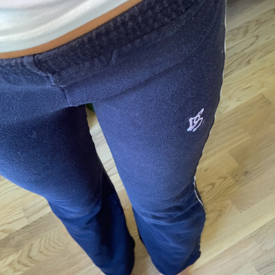 Mörkblå mjukisbyxor från BS, M - 2