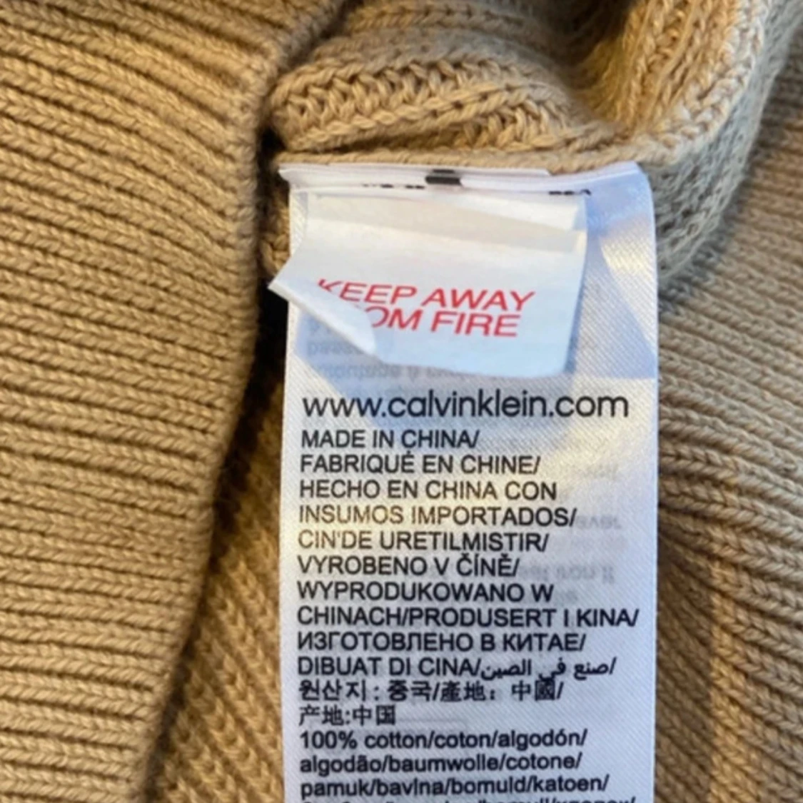 Beige stickad tröja Calvin Klein Jeans - 3