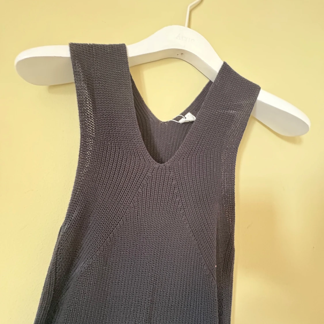 ARKET Svart stickad ärmlös klänning M - 1