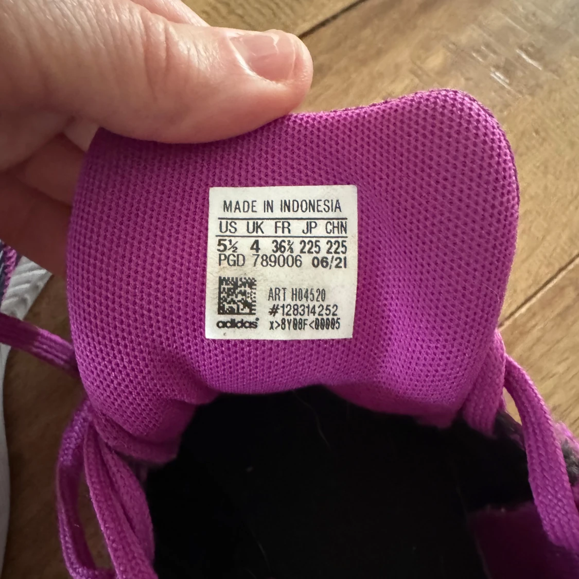 Lila Adidas sneakers med mesh - 2