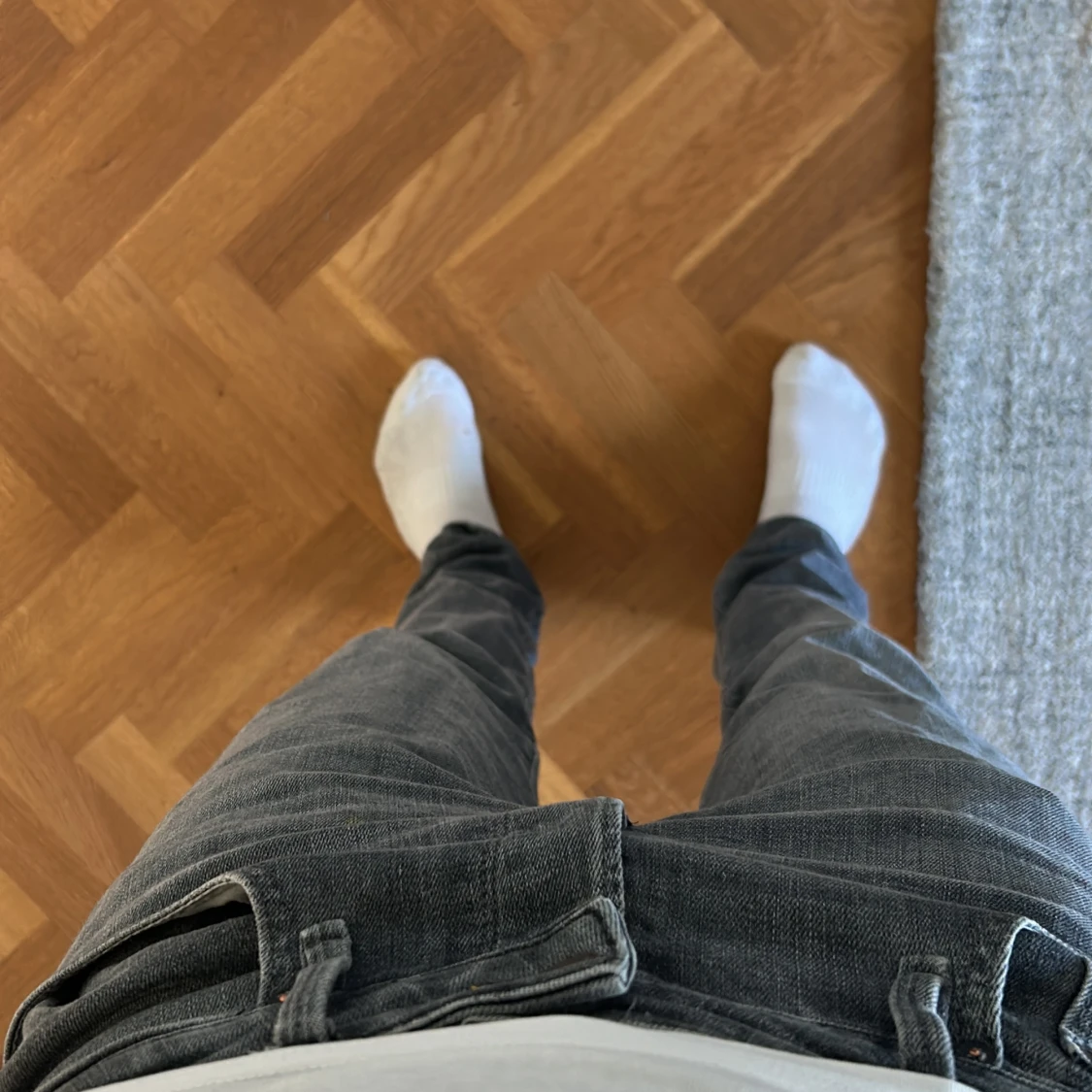 Gråa Jack Jones slim fit straight  - 1