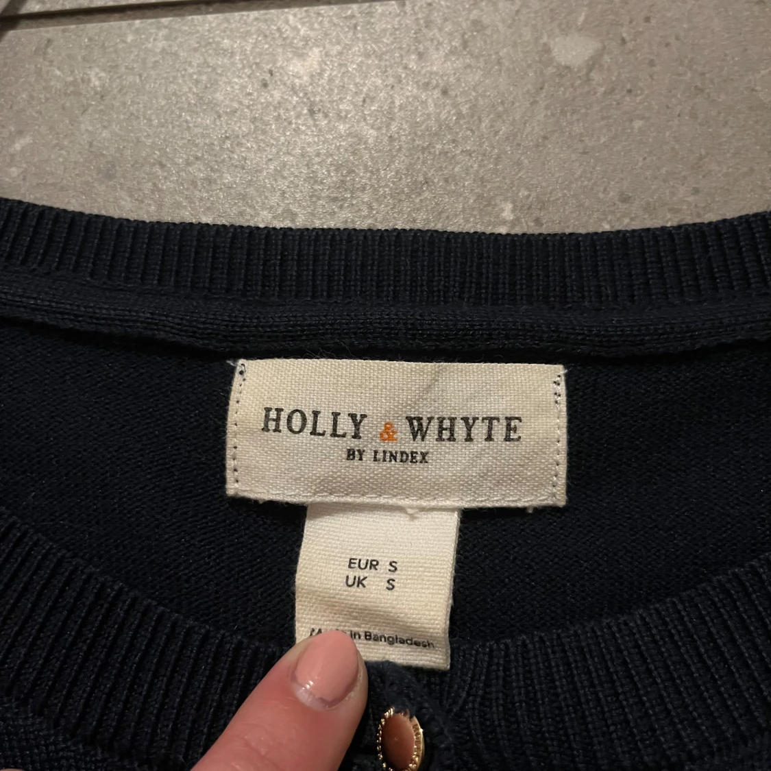 Mörkblå kofta från Lindex - 3