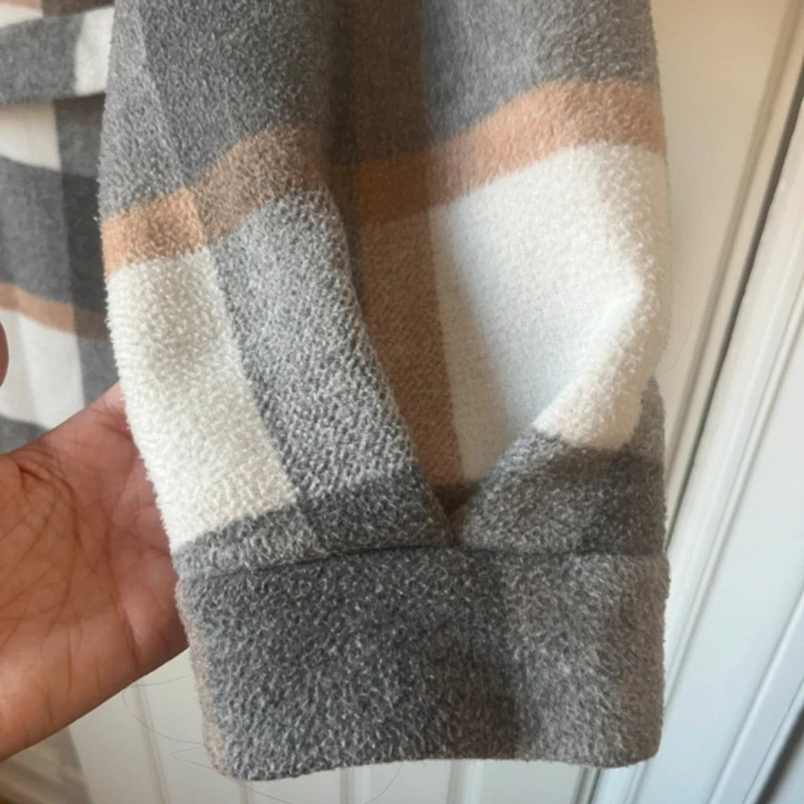 Rutig overshirt från Pieces XS - 4