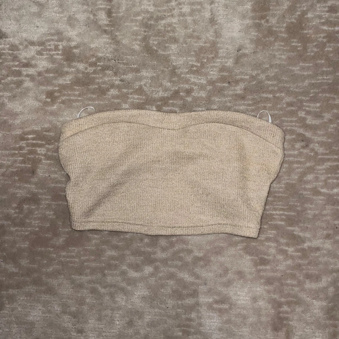 Beige bandeau tubtopp