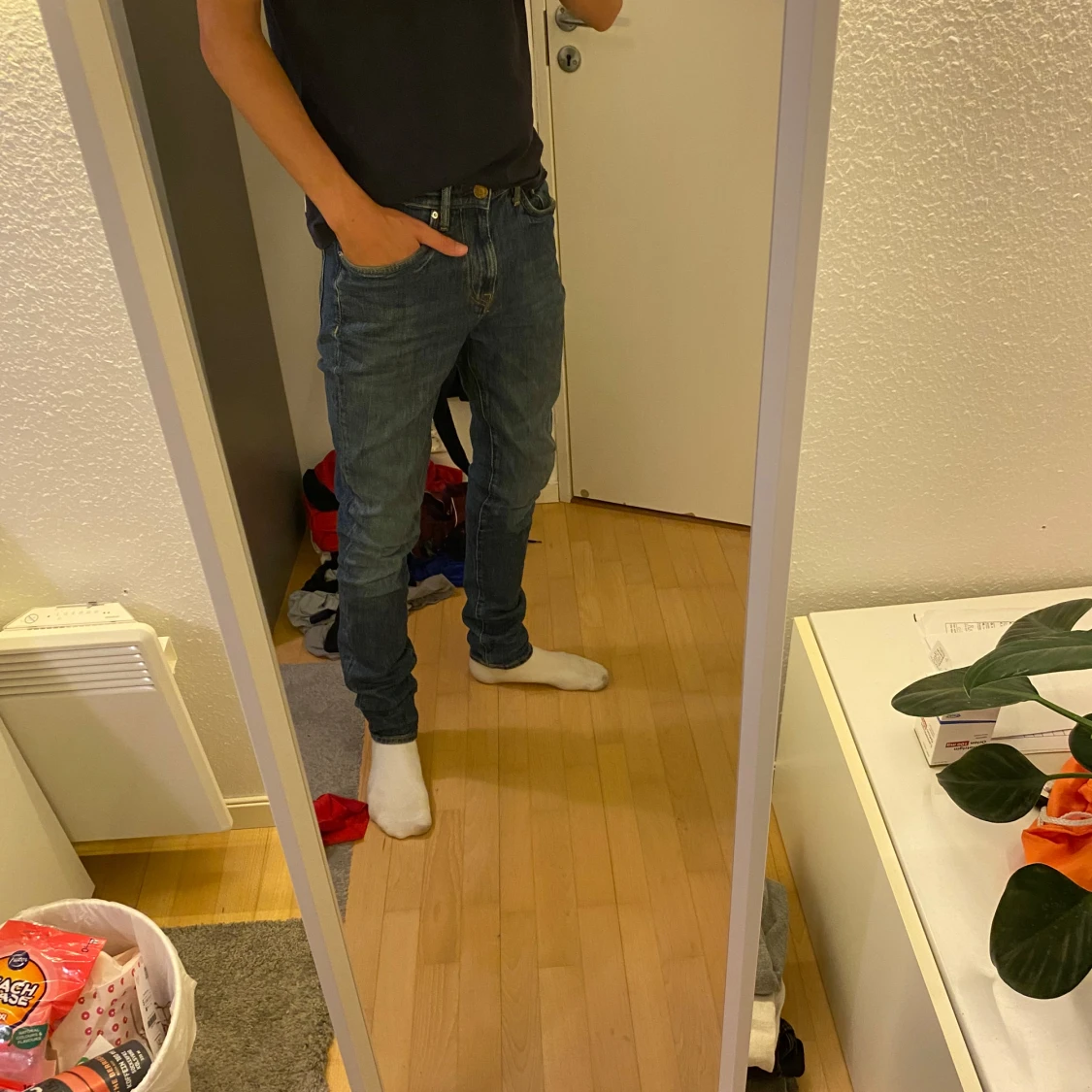 Blå jeans från HM, stl 29 - 3