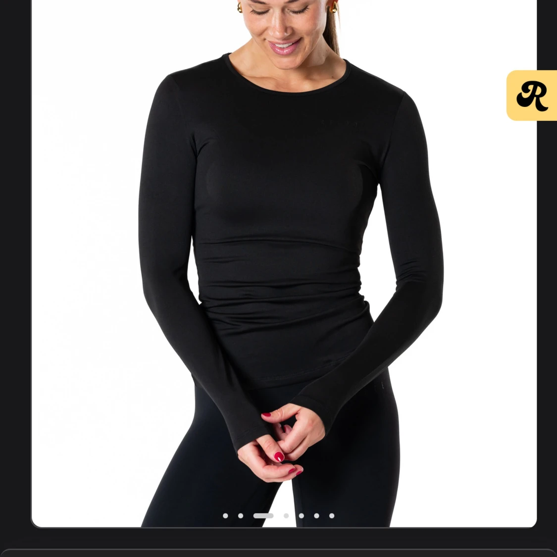 Svart långärmad träningströja Relode