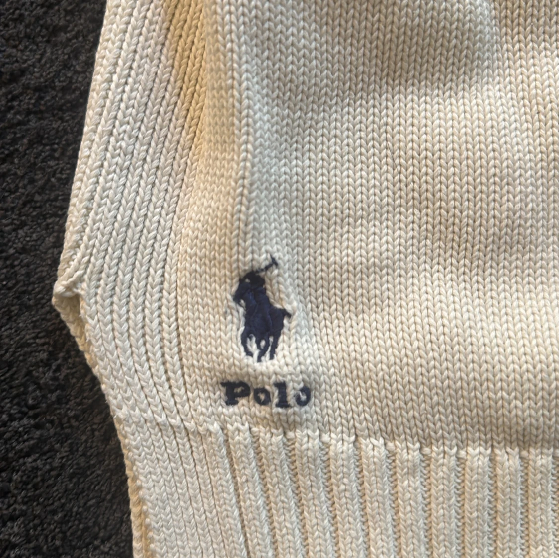 Vit stickad tröja från Polo Ralph Lauren - 1