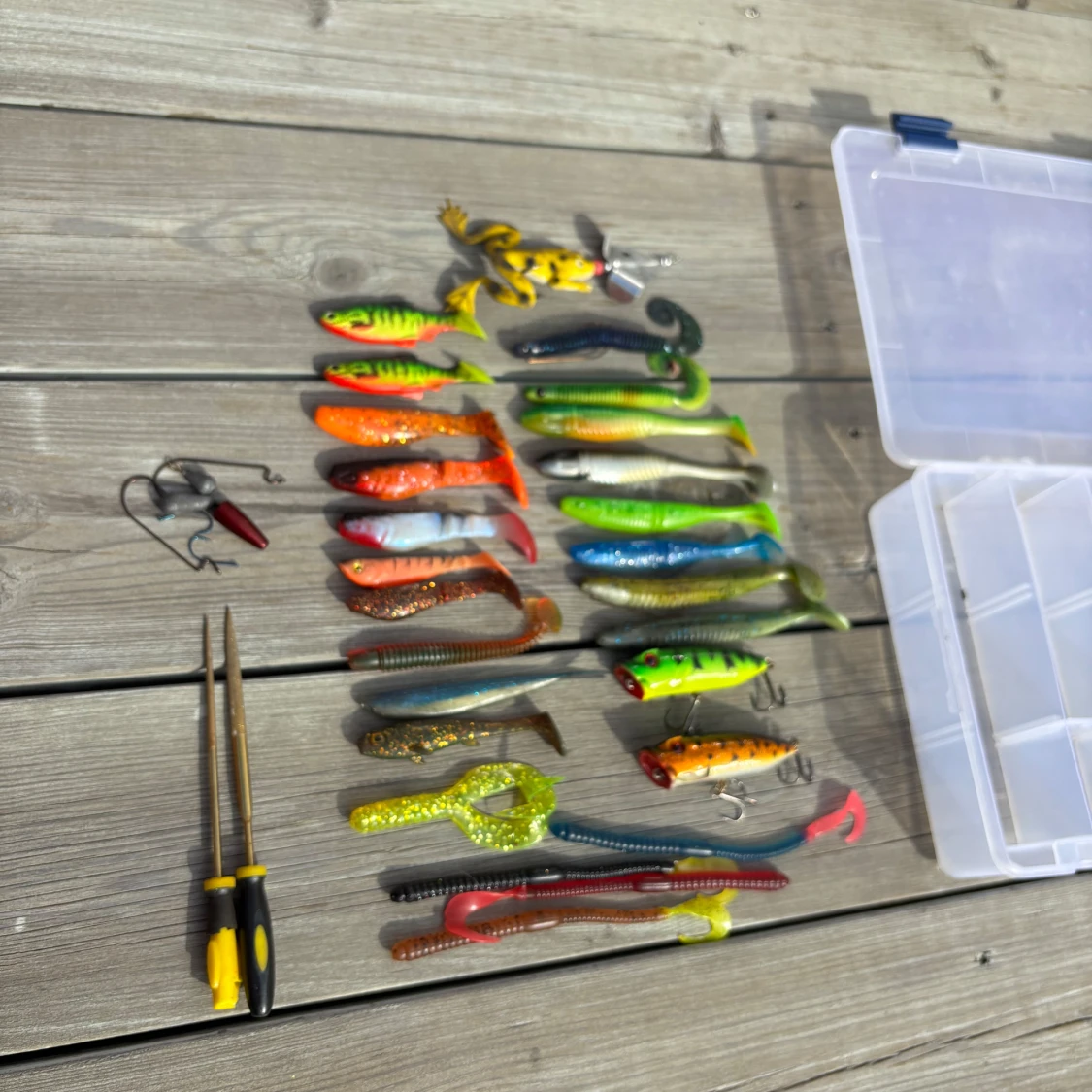 Fiskedrag med beteslåda