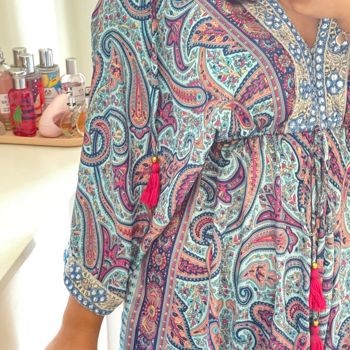 färgglad klänning  - 1