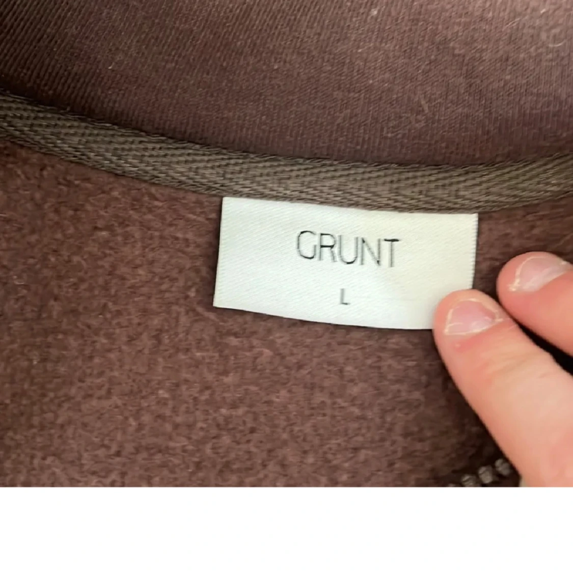 Brun halvzip tröja från Grunt - 1