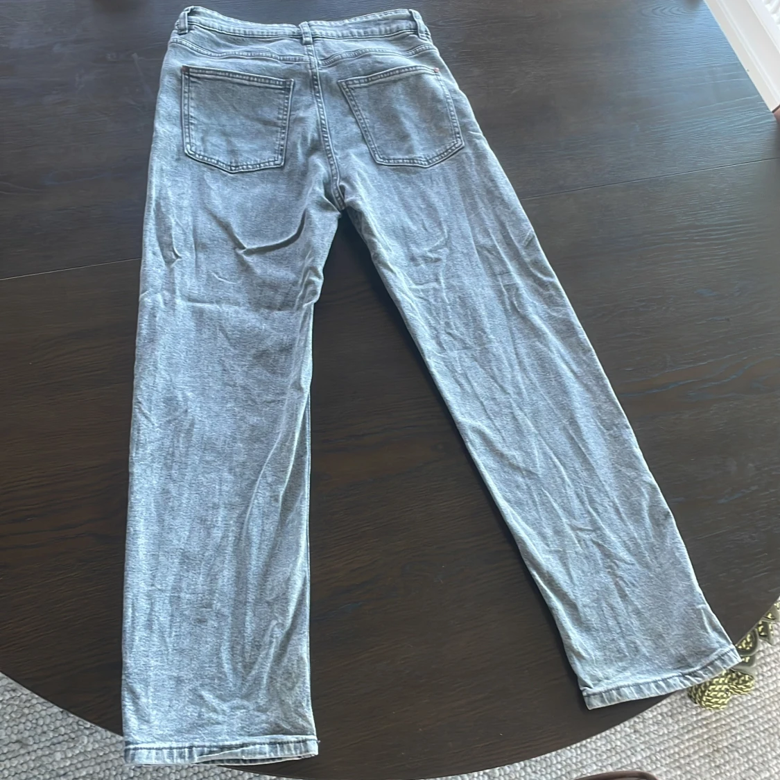 Grå loose fit jeans midwaist - 1