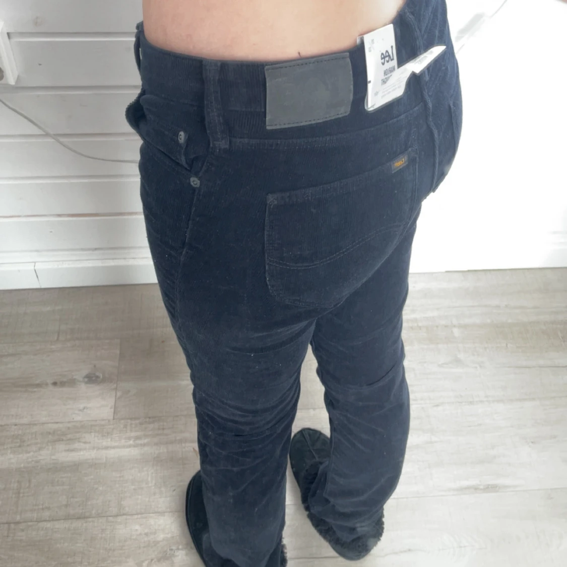 Svarta manchesterbyxor från Lee Marion Straight - 2