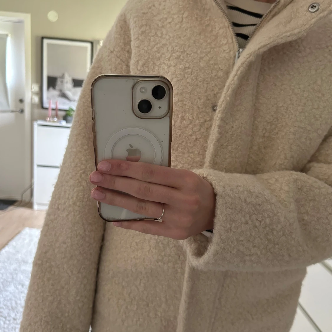 Beige teddyjacka från Kappahl  - 1